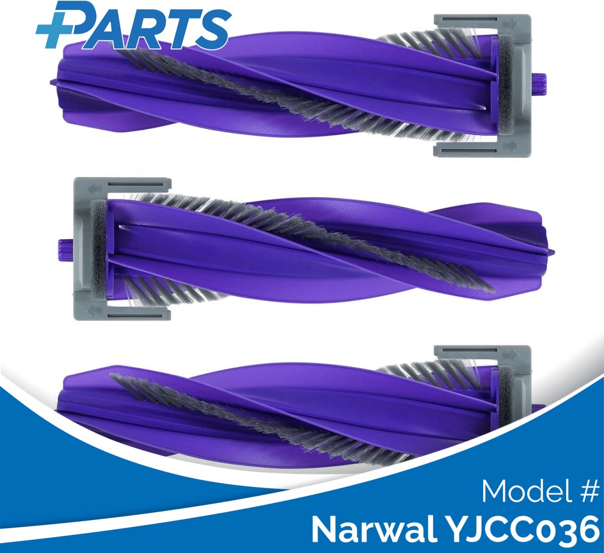 Narwal YJCC036 Borstels (3 Stuks, Plus.Parts® alternatief voor CP-PJ-A00090-00-00)