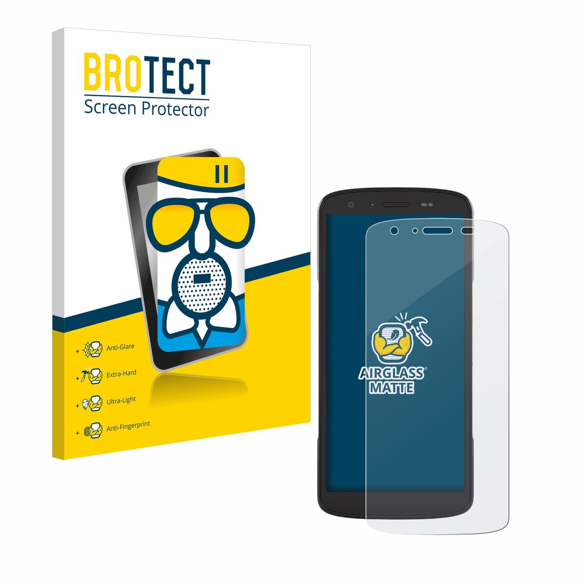 BROTECT - Screenprotector voor Zebra TC27 - Folie Beschermfolie Beschermglas matte
