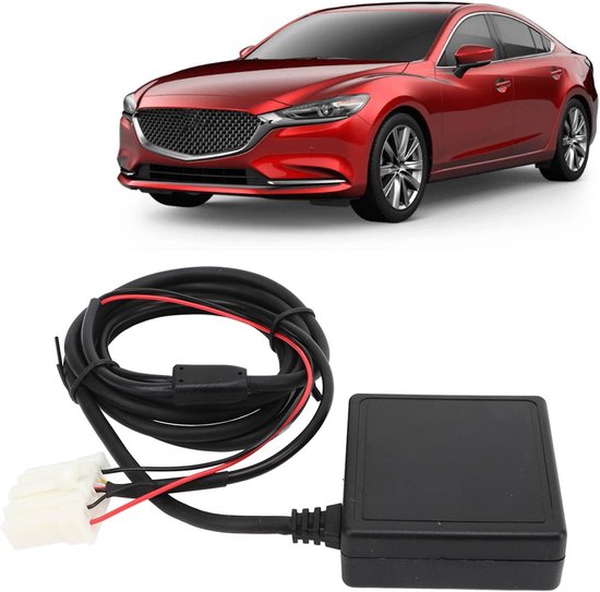 Auto Bluetooth Adapter - Muziek Ontvanger - Muziek Streamen Auto - Ruisonderdrukking - 13 x 10 x 4 cm - Zwart — afbeelding 2