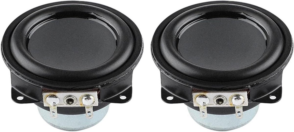 Boekenplankluidspreker - Hifi speaker - Home theater - Neodymium magneet - 2 inch - Zwart