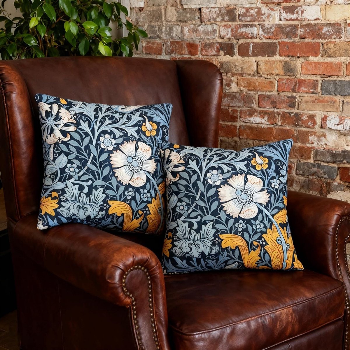 Set van 2 Kussenslopen 40cm x 40cm, Dubbelzijdige Kussencovers met Bohemian Patroon, Vintage Decoratie voor Thuis en Cadeau voor Vrouwen