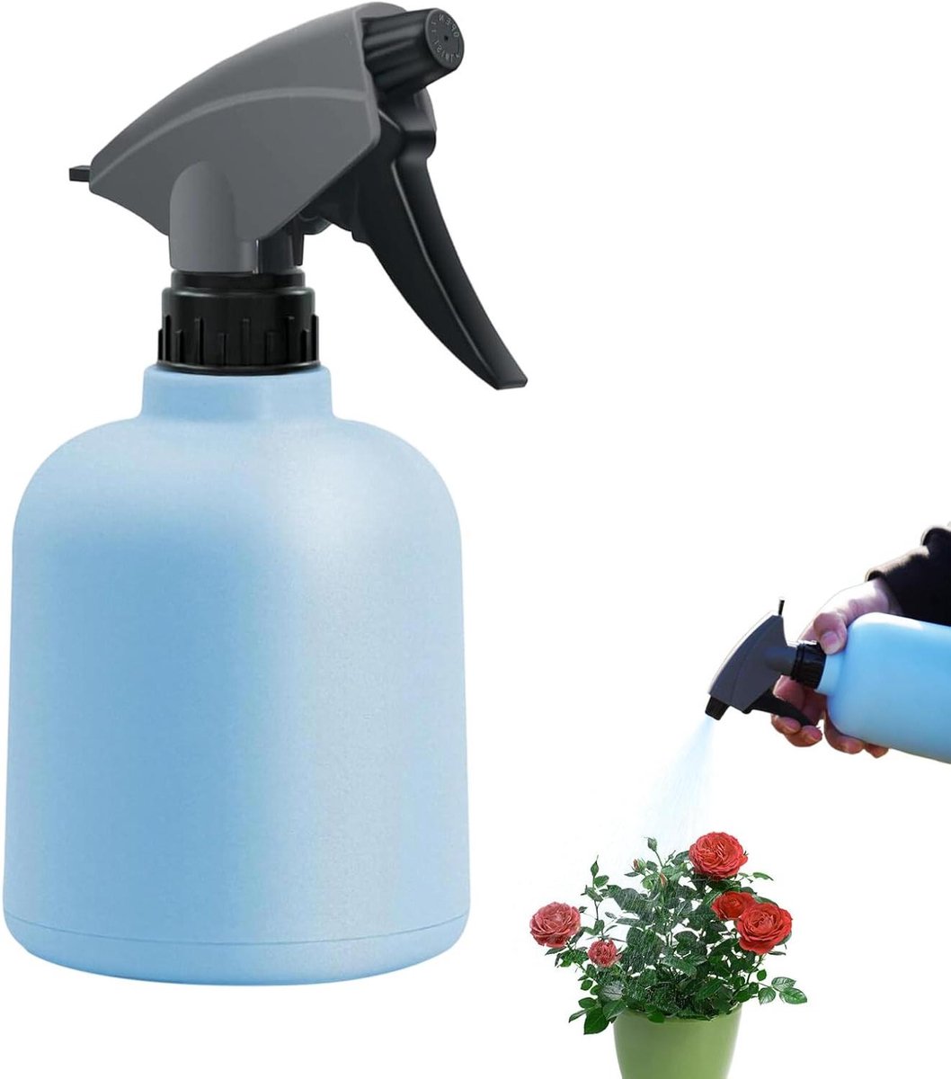 Plantenspuit - Sproeifles Waterfles - Planten Verzorgen - Fijne Nevel - 600ml - Blauw