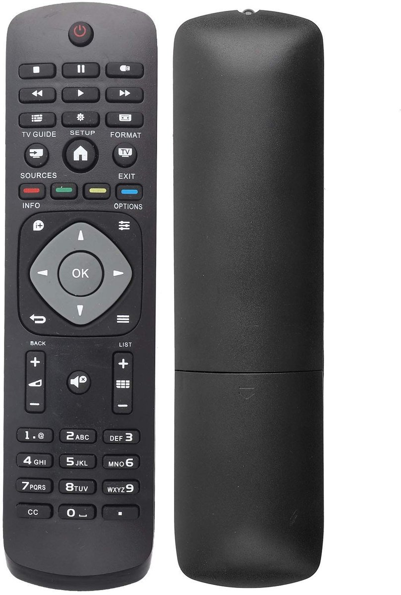 Dailygoody - Philips TV-vervangende afstandsbediening - Universele afstandsbediening - Compact en gebruiksvriendelijk - Geschikt voor LCD en LED - Ide...