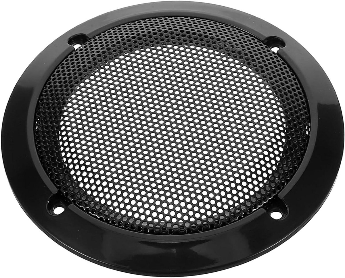 Speaker Grill - Beschermhoes Audio - Auto Geluid - Duurzaam Metaal - 11.5 cm - Zwart
