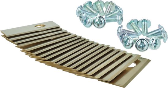 Reservemessen Grasmaaier - Robotmaaier messen - Gazon Onderhoud - Hoge Snijefficiëntie - 35 x 18 mm - Goud — afbeelding 5