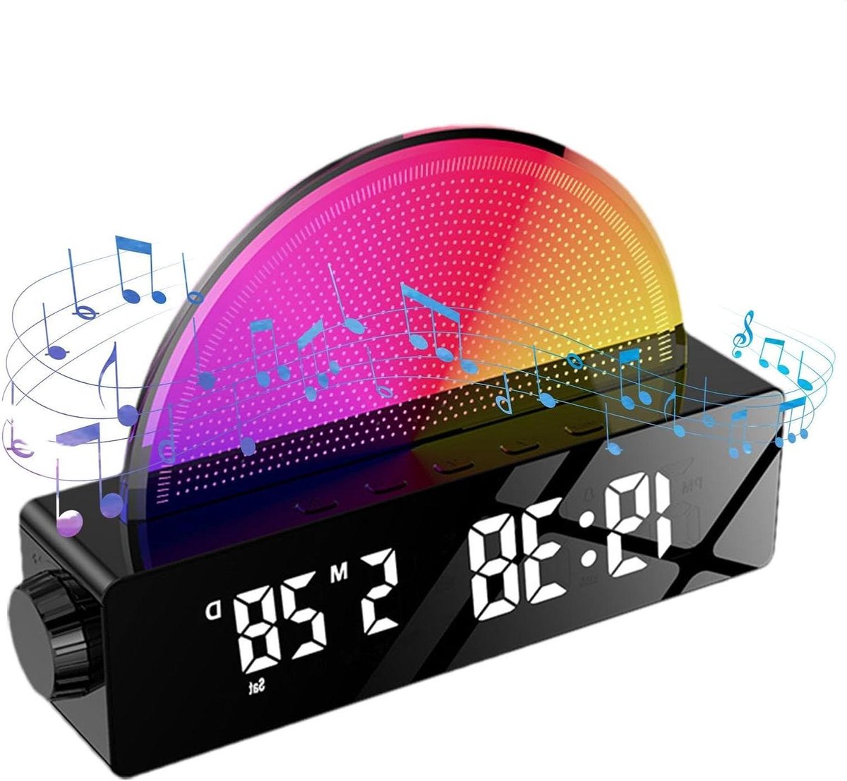 Sunrise Alarm Clock - Wake Up Light - Rustig Ontwaken - Simuleert Zonsopgang - 304 g - Zwart