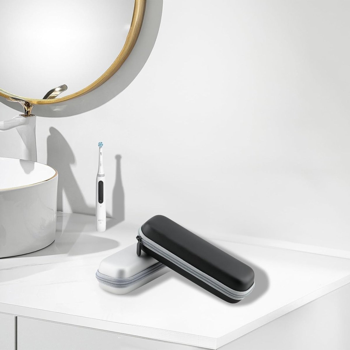 Draagbare Reistas voor Elektrische Tandenborstels, Harde Opbergdoos, Geschikt voor Oral B en Philips Sonicare, Ideaal voor Reizen en Thuisgebruik — afbeelding 2