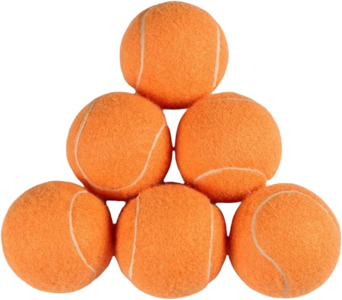 Trainingsballen Tennis - Oefenballen Set - Sporten en Spelen - Hoge Elasticiteit - 6 Stuks - Oranje