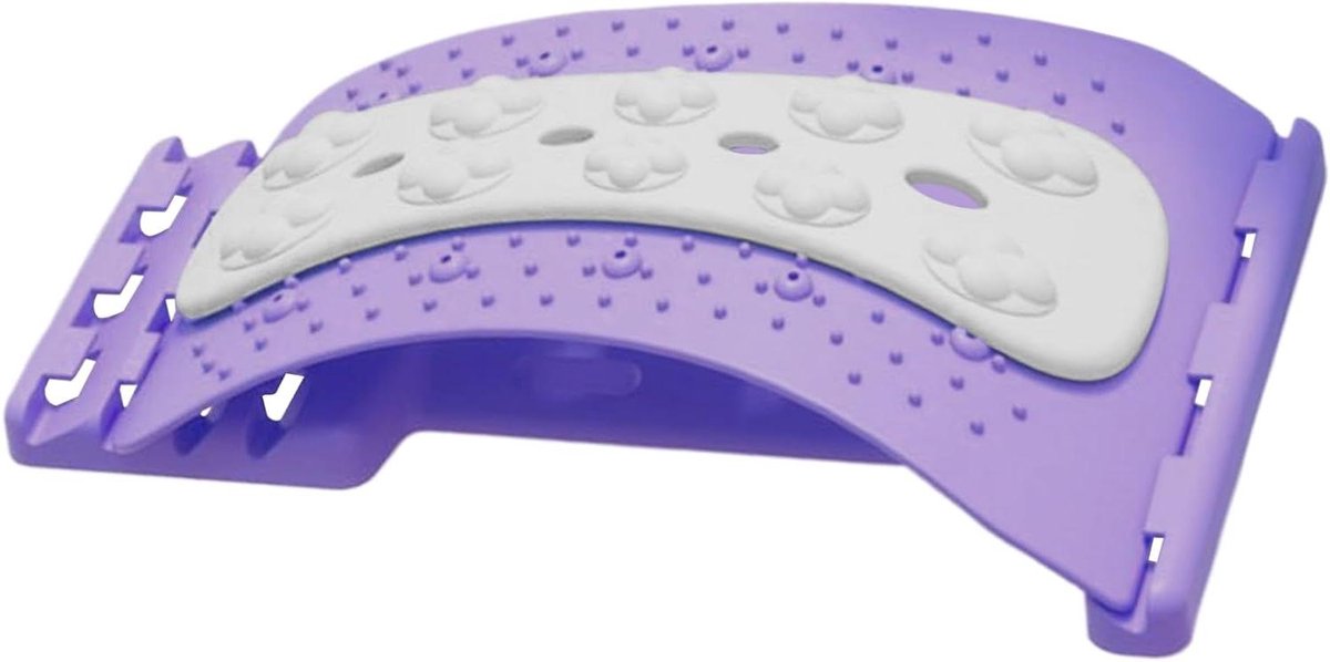 Rugbeenderen Brancard - Spine Stretcher - Rugpijn Ontspanning - Magnetische Therapie - 36 x 18.5 cm - Paars