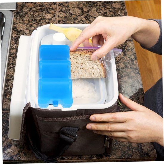 IJs Pak - Koeltas Vulling - Eten Koel Houden - Geen Water Nodig - 16.50X10.50X5.50CM - Hemelsblauw — afbeelding 3