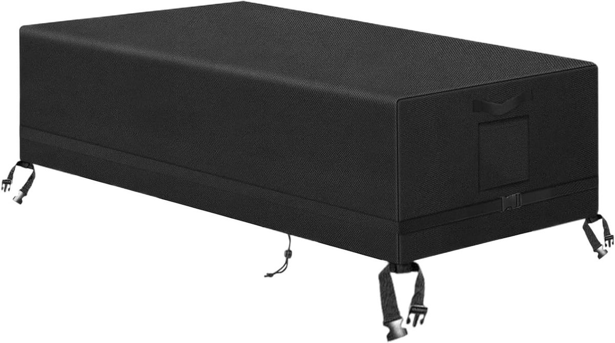 Voetbaltafel Afdekking - Beschermhoes Tafel - Buiten Gebruik - Waterdicht Uv-bestendig - 132 x 76 x 147 cm - Zwart