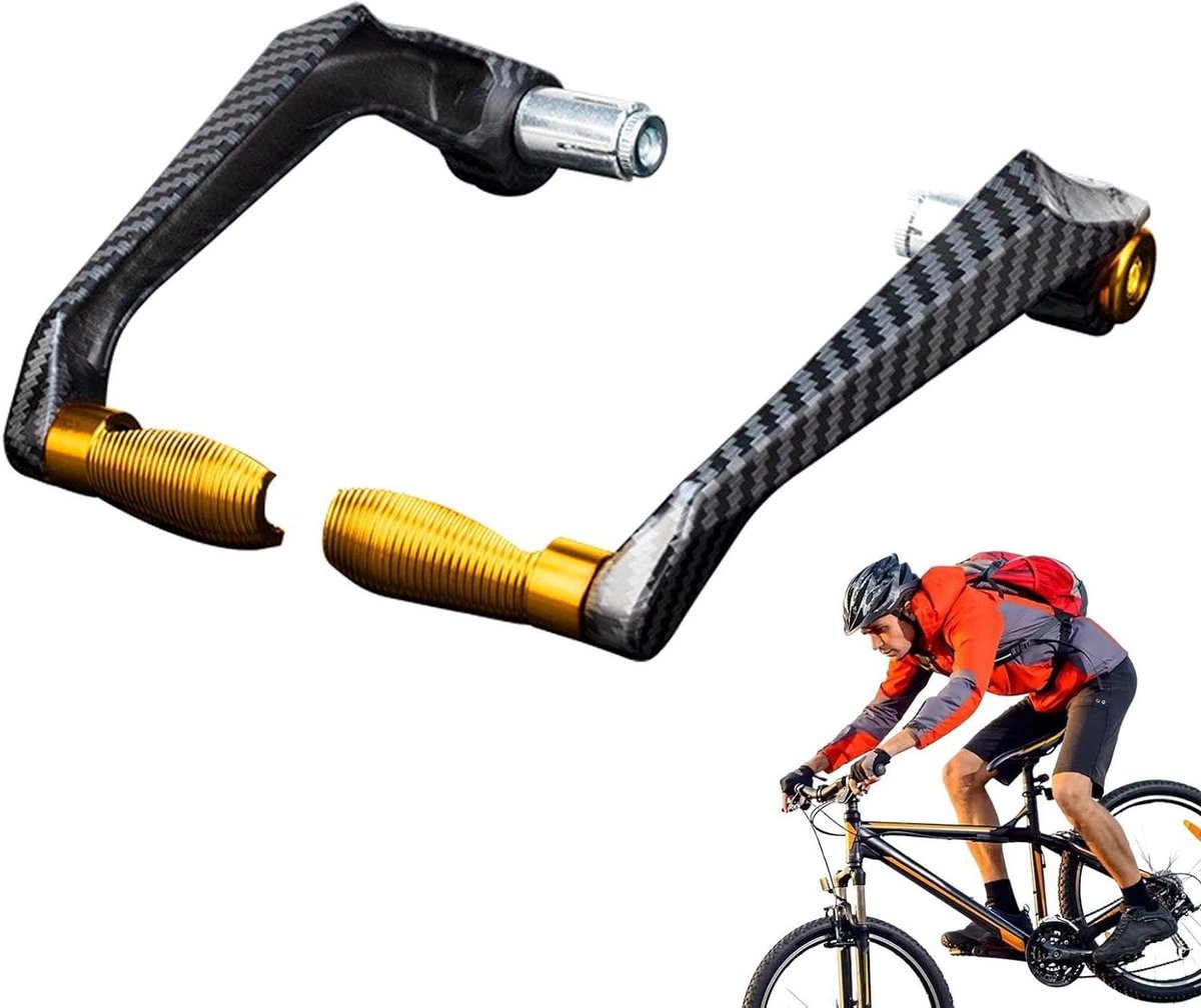 Motorfiets Handbeschermers - Stuur Covers - Veilige Rit - Aluminiumlegering - 17mm Stuurdiameter - Oranje