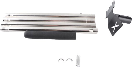 Onkruidhark Tuinschoffel - Onkruidverwijderaar Wieden - Onderhoud Tuin - Verstelbare Kophoek - 114 Cm Steel - Zilver — afbeelding 5