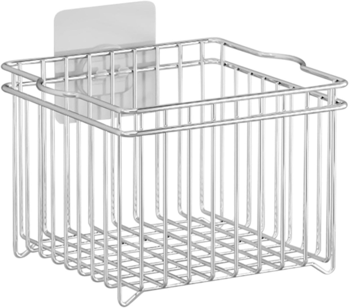 Vaatdroogrek - Afvoerhouder - Keuken Organiseren - Nagelvrij Ontwerp - 12x13x12 cm - Zilver