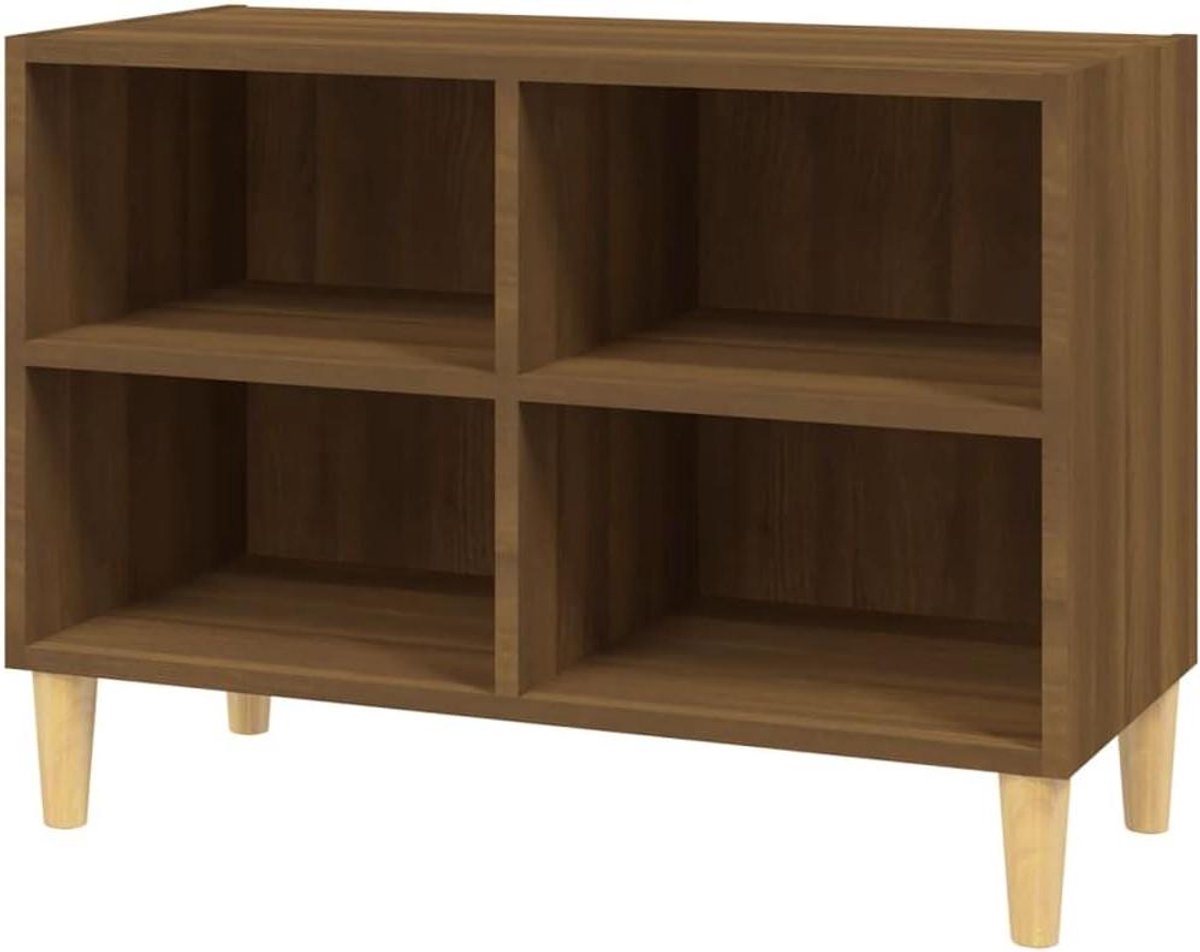 TV-kast Scandinavisch - Dressoir woonkamer - Multimedia opbergen - Vier ruime vakken - 69.