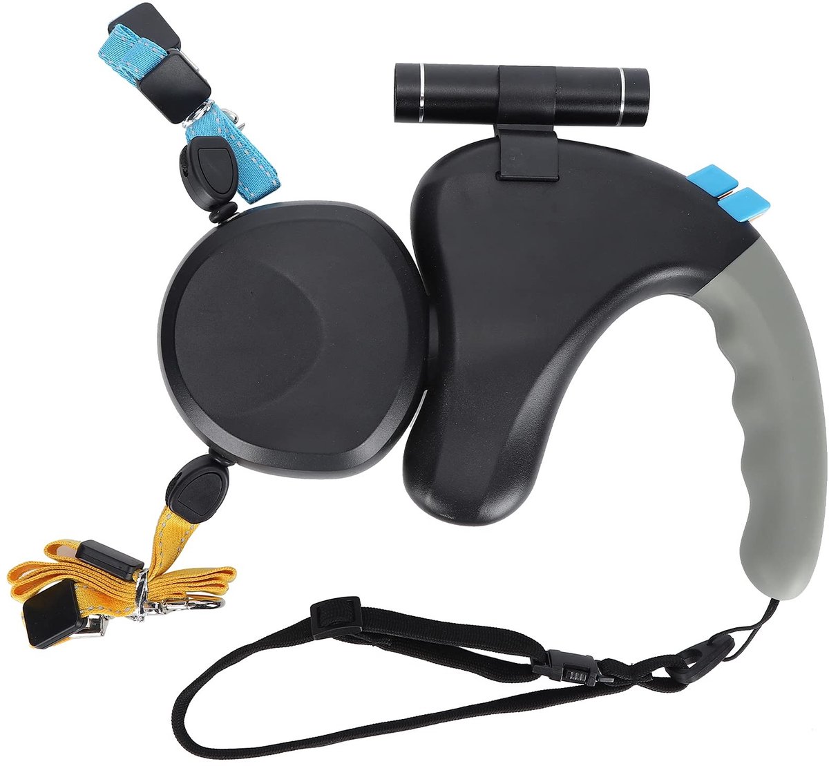 Allecto - Dubbele Hond Leash - Uittrekbare Hondenlijn voor Twee Honden - Ergonomisch Design - 9.8 ft - Tangle-Free - Hondenaccessoires - Geschikt v...