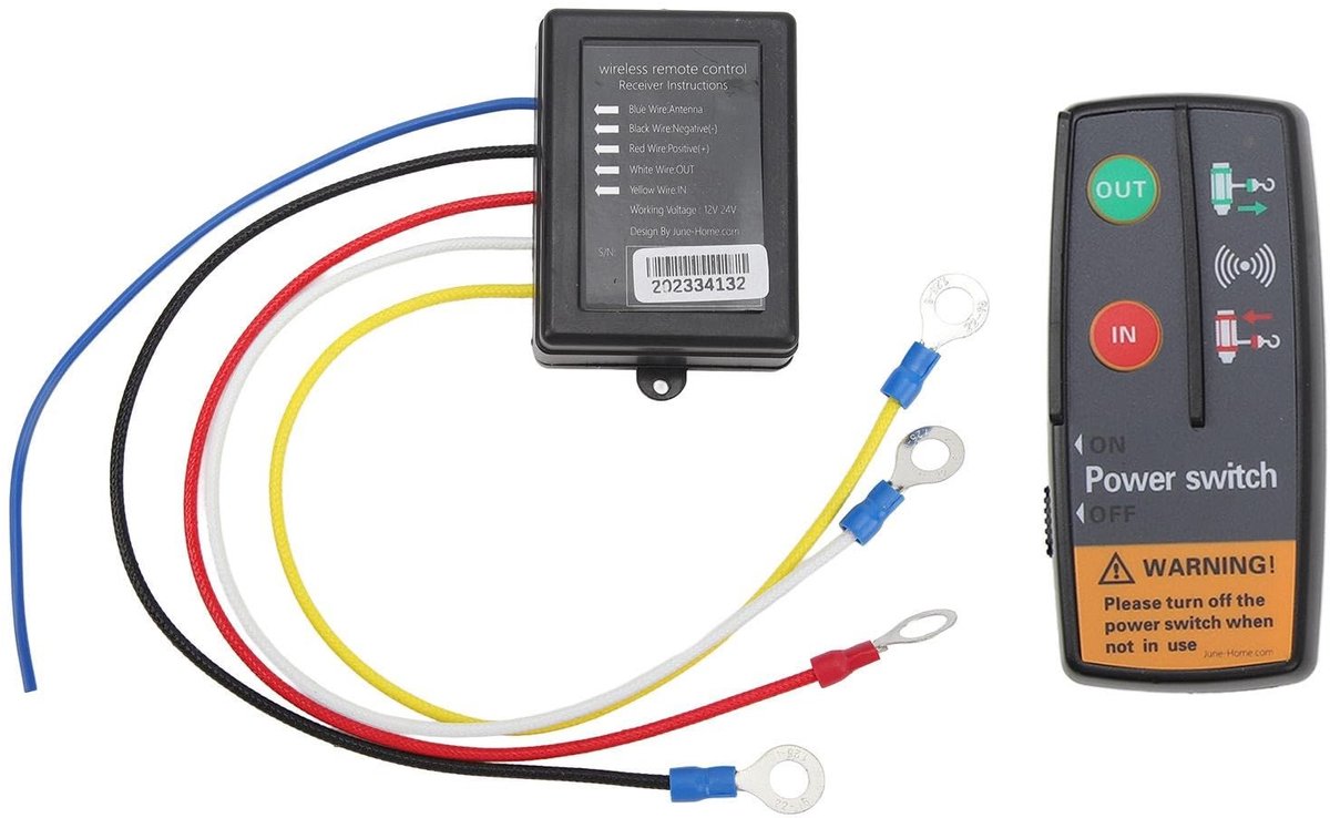 Allecto - Draadloze Lier Afstandsbediening - 3 In 1 Handset Controller - Duurzaam - DC 12V 24V - Bereik tot 15 meter - Geschikt voor Vrachtwagen AT...