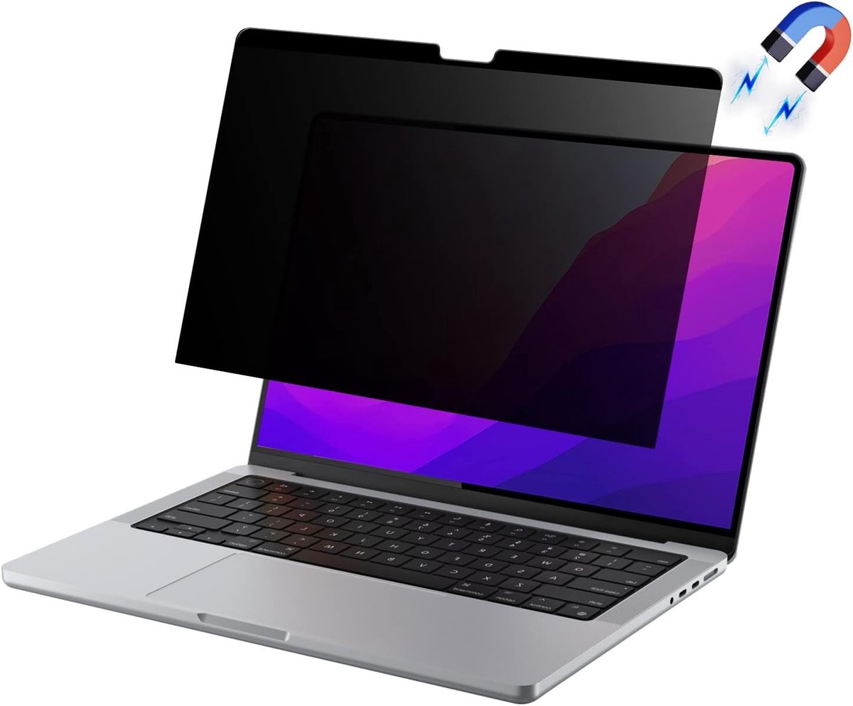 Privacyfilter voor MacBook Pro 13 Inch (2016-2023, M1, M2) - Herbruikbaar, Bescherming tegen Gluren, Antireflectie en Schermbeveiliging
