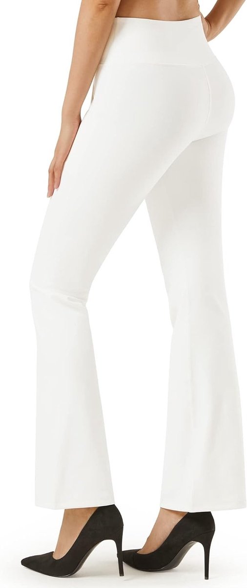 Bootcut Yoga Pants voor Dames met Zakken - Hoge Taille Sportbroek voor Workout en Casual Gebruik, Tummy Control en Comfortabele Pasvorm — afbeelding 4
