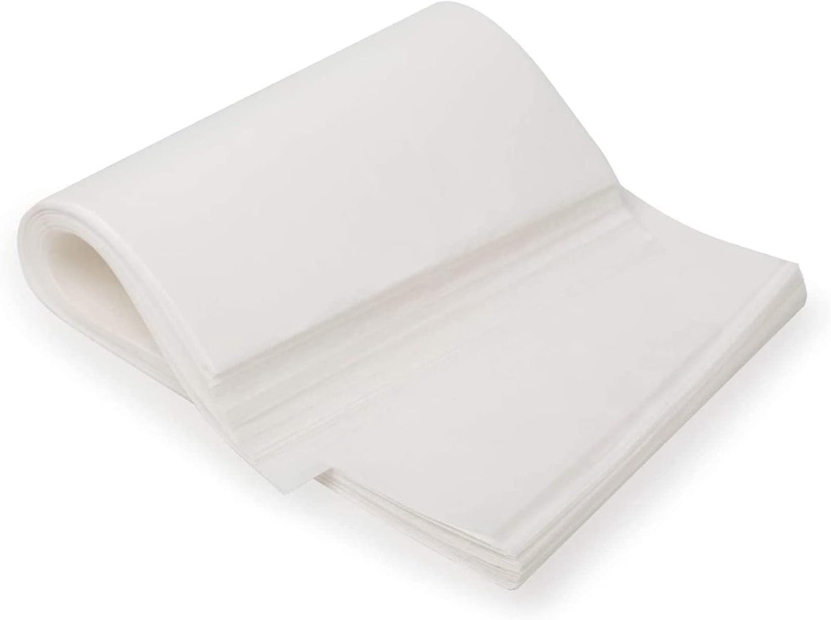 Voorgesneden Bakpapier (50 Vellen 20x30cm) - Antiaanbak, Ovenbestendig en Ongebleekt