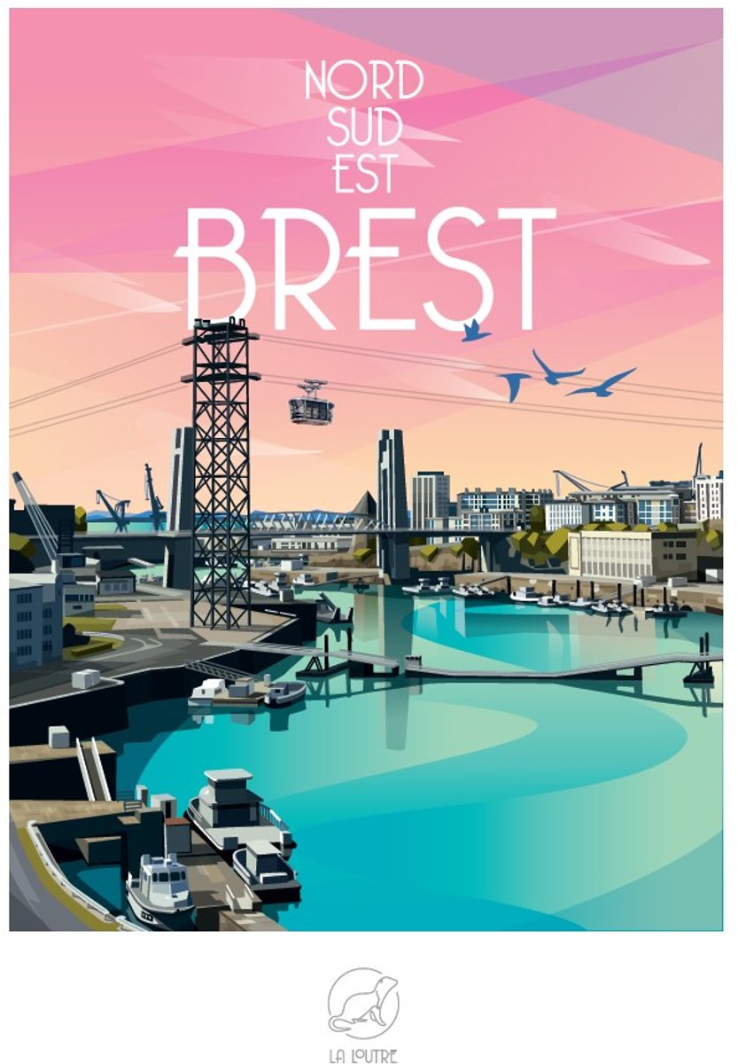 La Loutre puzzel BREST 1000 stukjes - legpuzzel volwassenen.