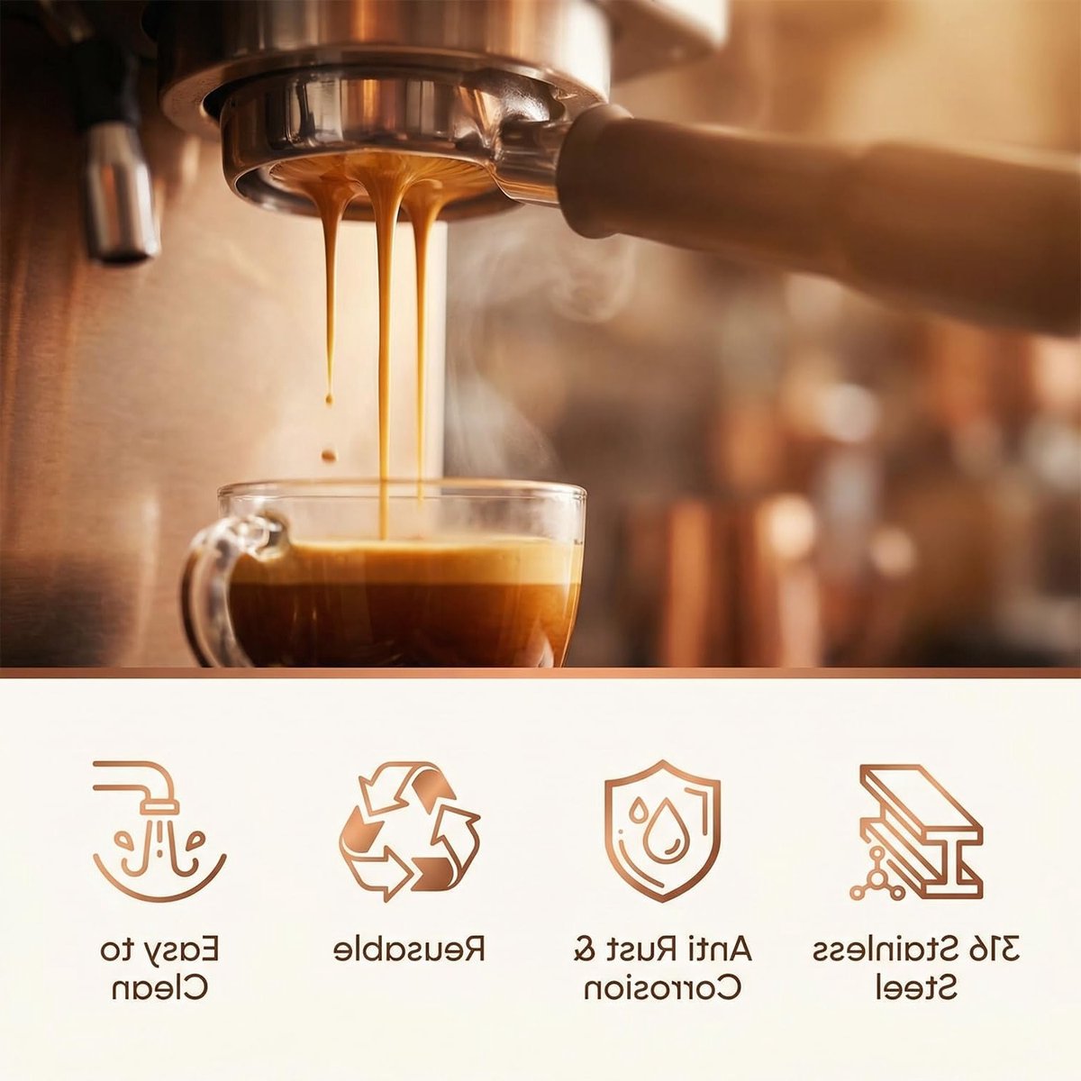 Set van 2 Herbruikbare Espresso Puck Filters, 51mm Hoogwaardige RVS Filter voor Evenwichtige Extractie en Perfecte Koffiesmaak — cadeau in Cadeau-ideeën - foto 2