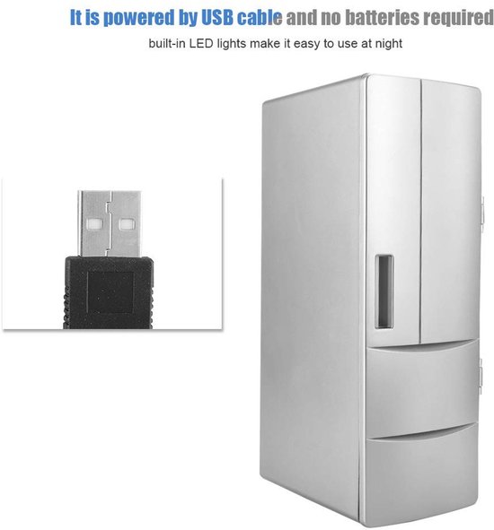 Mini Koelkast - Draagbare Minibar - Cosmetica koeler - Koelbox design van MINI — afbeelding 4