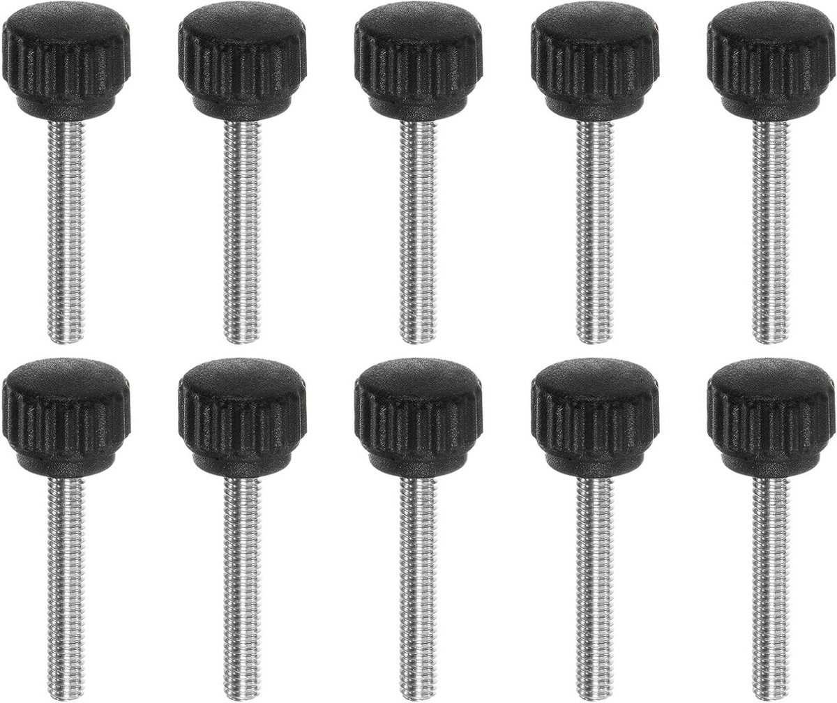 10 Stuks M4 x 25mm Handgreep Schroeven met Draad, Roestvrij Staal Toggle Schroeven en Klemmen voor Meubel- en Machinegebruik
