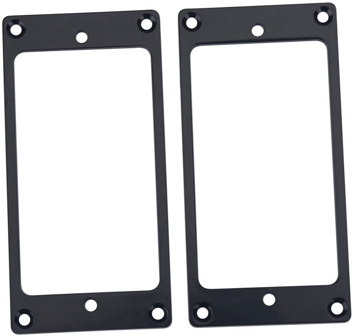 Allecto - Metalen Humbucker Pickup Bevestigingsringen - 2 Stuks - Elektrische Gitaar Accessoires - Zwart - Duurzaam en Stevig - Perfect voor Gitaar...