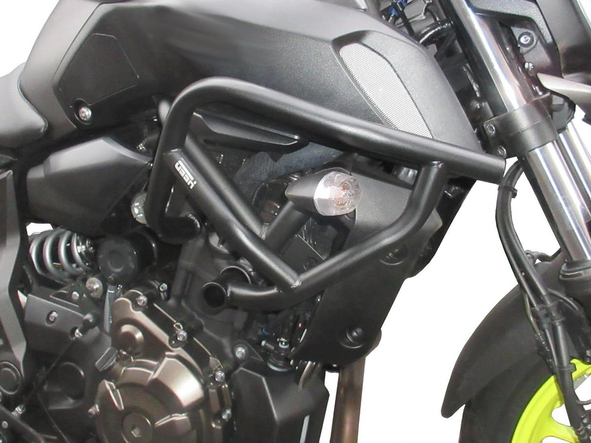 Valbeugel Motor - Motorbescherming - Schade Voorkomen - Voertuigspecifieke Pasvorm - MT-07 2018-2024 - Zwart