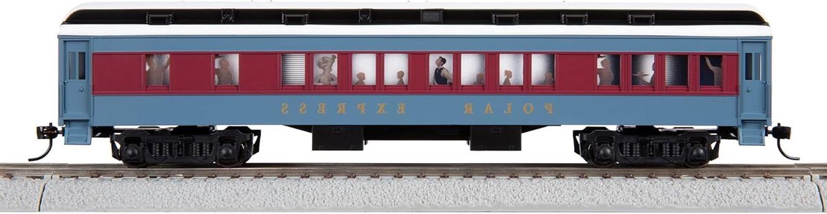 Model Trein Wagon - Hobby Wagon Trein Rijtuig - Modelbouw Lay-out - Besneeuwd Dak - HO Gauge - Veelkleurig