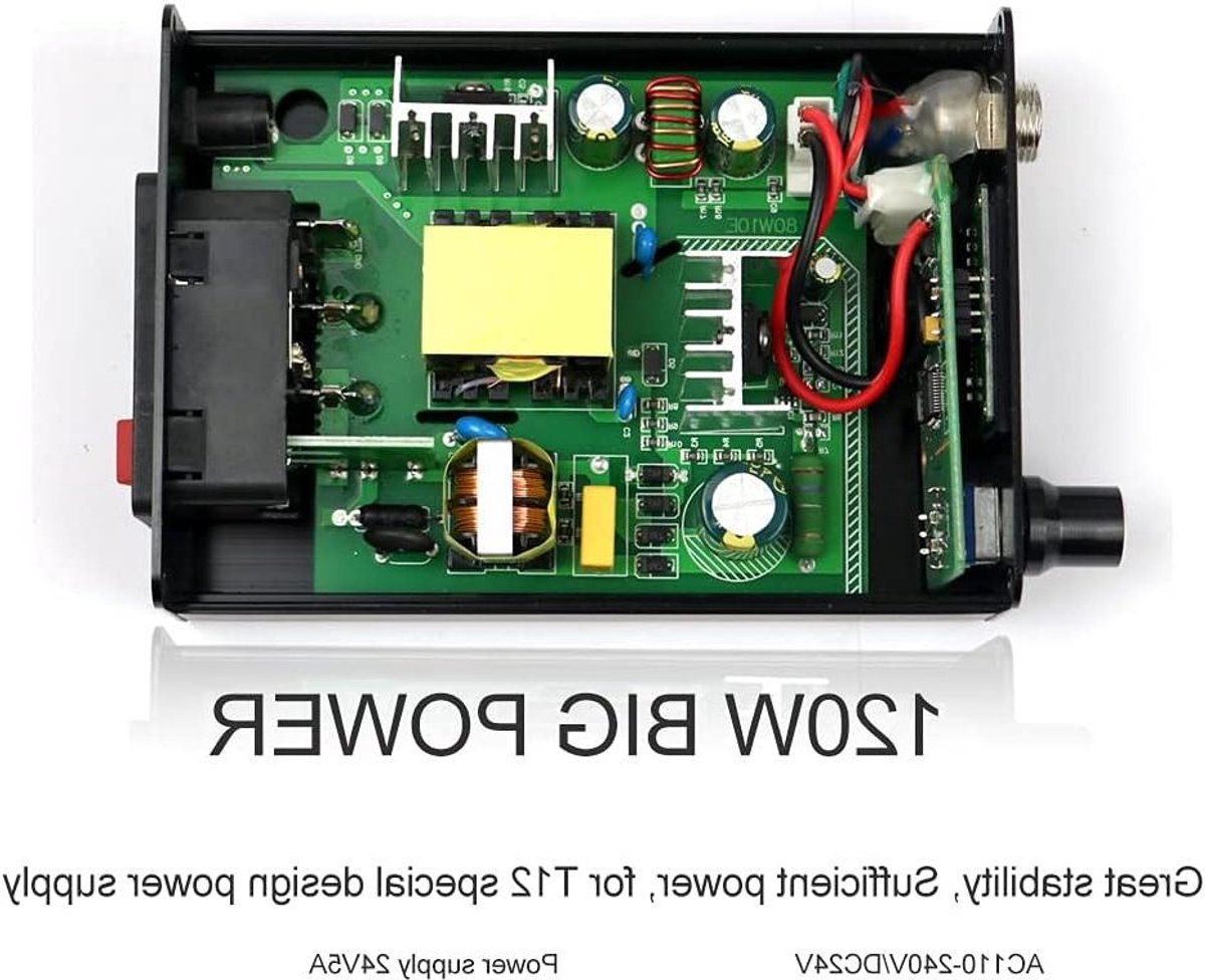 Soldeerbout Station - Soldeerstation met Controller - Elektronisch Repareren - Snelle Opwarming - 72W - Zilver