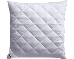 Vezelkussen - Bedkussen Steunkussen - Hygiënisch Slapen - Wasbaar tot 95°C - 80 cm x 80 cm - Wit