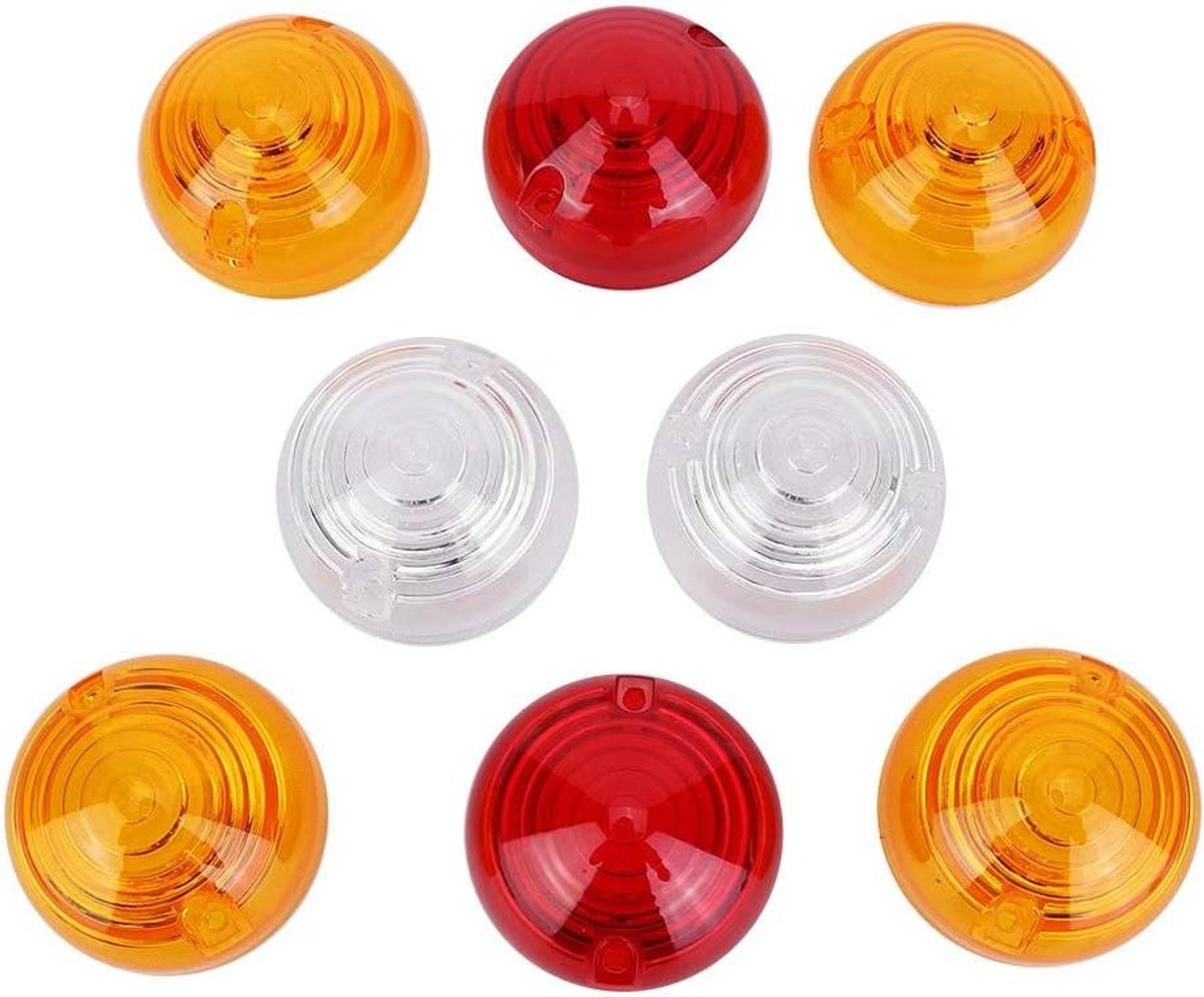 Achterlichten set - Indicator lenzen - Auto verfraaien - Bescherming tegen krassen - 8 stuks - Rood