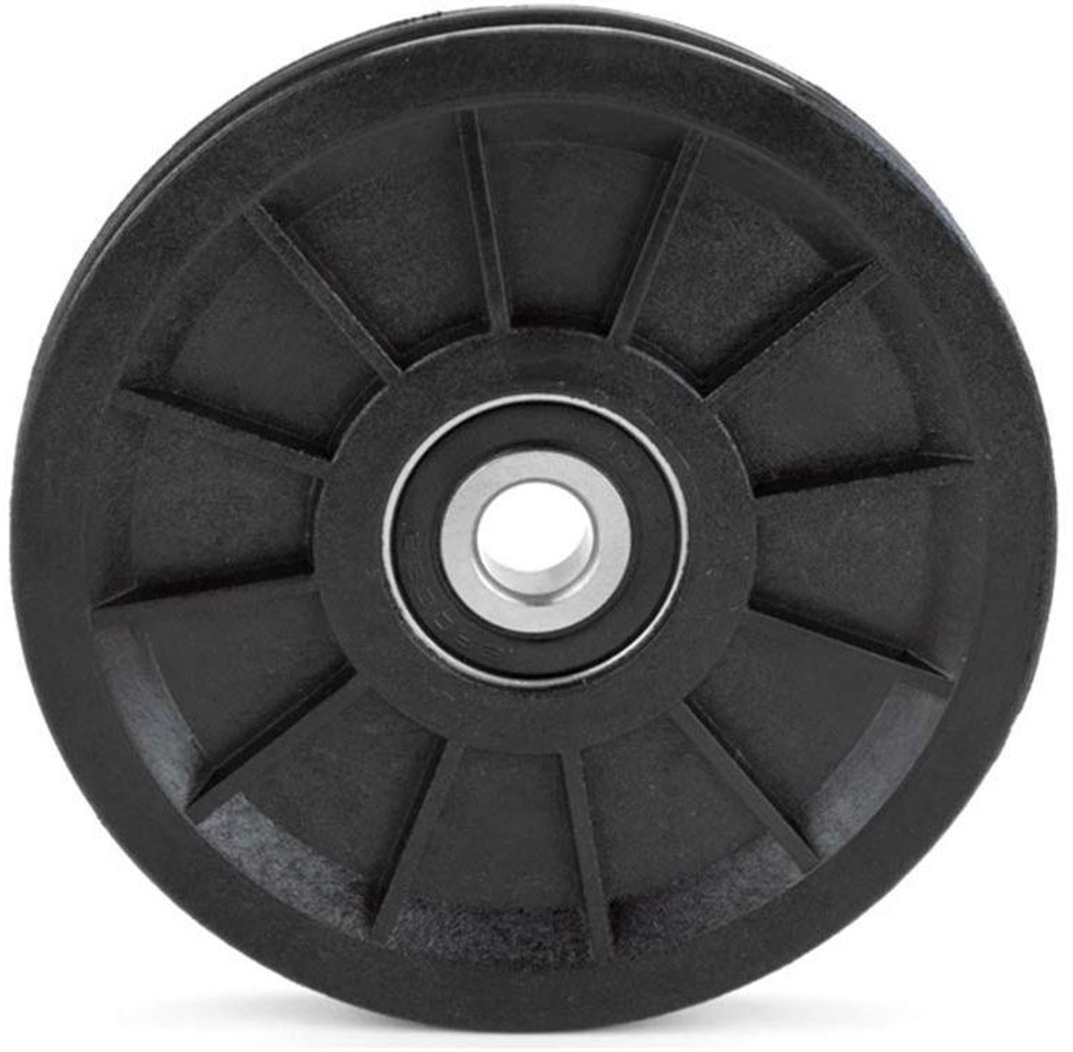 Katrol wiel blokken - Geleidewiel Touwwiel - Materiaaltransport Hefapparatuur - Versterkt Nylon - 10 x 90 x 11.5mm - Zwart