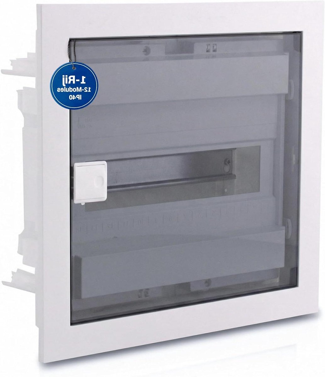 Inbouw Groepenkast - Zekeringkast Verdeelkast - Elektrische Installatie - IP40 Bescherming - 317 x 347 x 92 mm - Wit