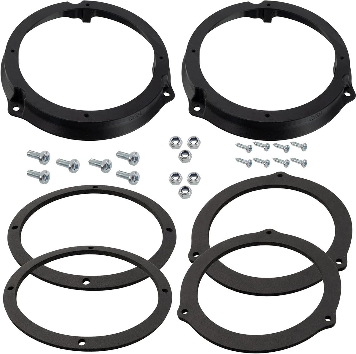 Luidspreker Adapters - Houders Bevestigingen - Auto Audio Upgraden - Nauwkeurig Ontwerp - Ø165 mm - Zwart