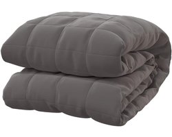 Verzwaringsdeken - Zware deken Kalmerende deken - Verbeteren slaapkwaliteit - Gelijkmatige gewichtsverdeling - 135x200 cm - Grijs