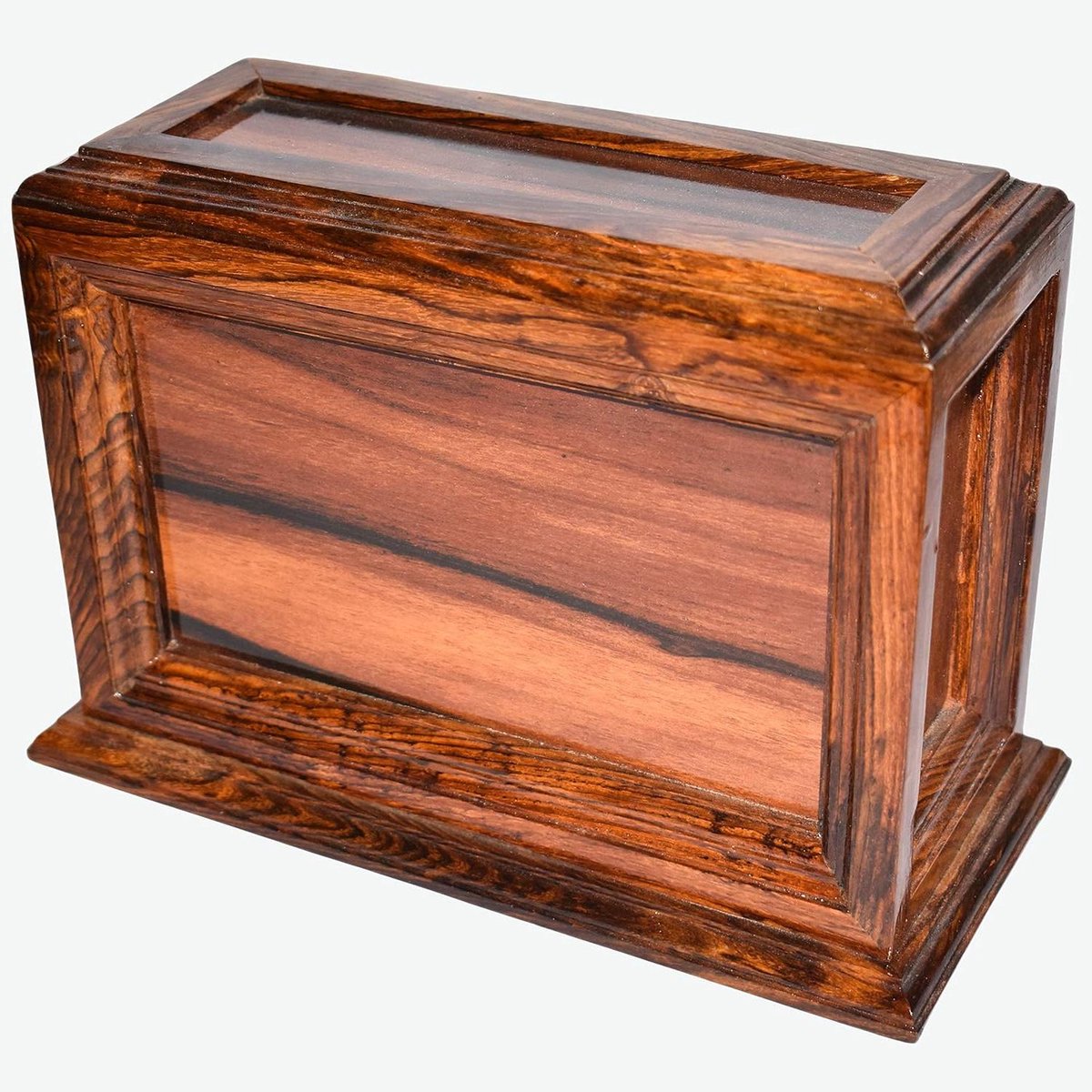 Houten Urn Palissander - As Urn Hout - As Bewaren - Bod Opening Met Schroeven - 150 kg Capaciteit - Natuurlijk
