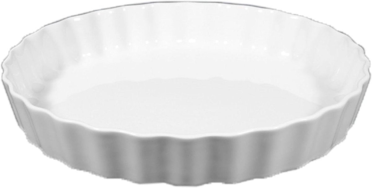 Baking pan round - Cake tin - Cakes bakken - Vaatwasser magnetron oven veilig - 30 cm - Wit