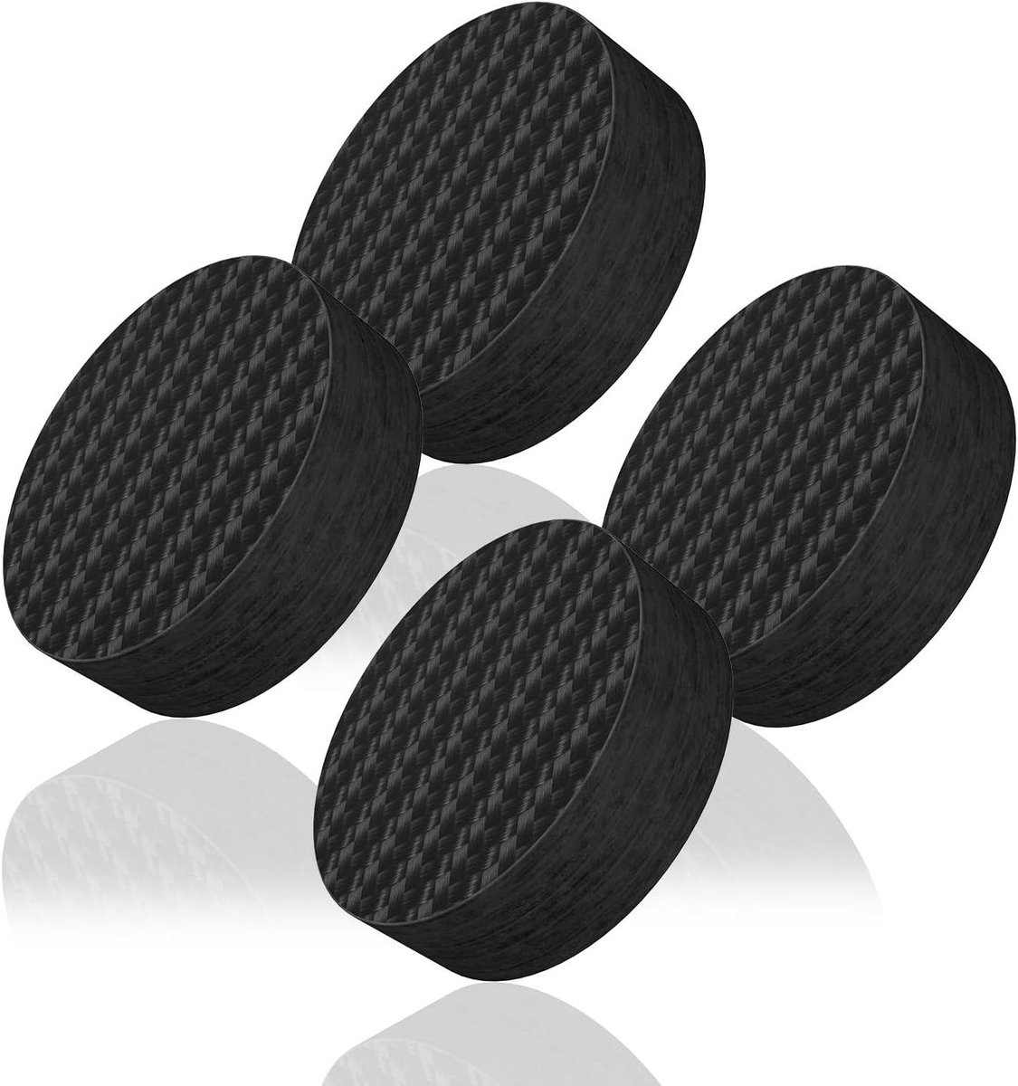 Luidspreker Demper Mat - Isolatievoetjes Trillingsdempers - Audio Verbeteren - 100% Koolstofvezel - 40 mm x 20 mm - Zwart