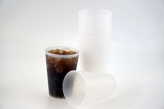 Plastic Drinkbekers - Herbruikbare Bekers Party - Feestjes Thuisgebruik - Onbreekbaar Stapelbaar - 0.4 Liter - Mix Pakket — afbeelding 4