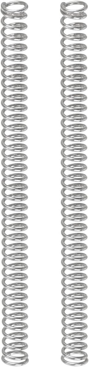 Drukveren RVS - Compressieveren Verlengveren - Thuisreparaties Doe-het-zelf - Roestvrij Staal 304 - 0.3mm x 2mm x 30mm - Zilver