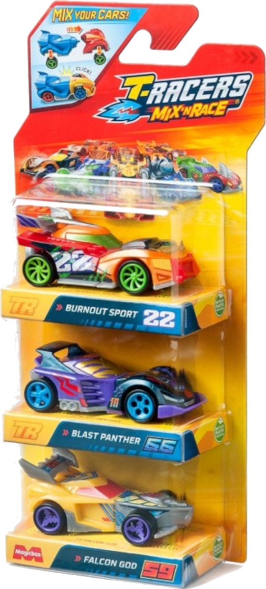 T-Racers Mix 'n Race 3-Pack