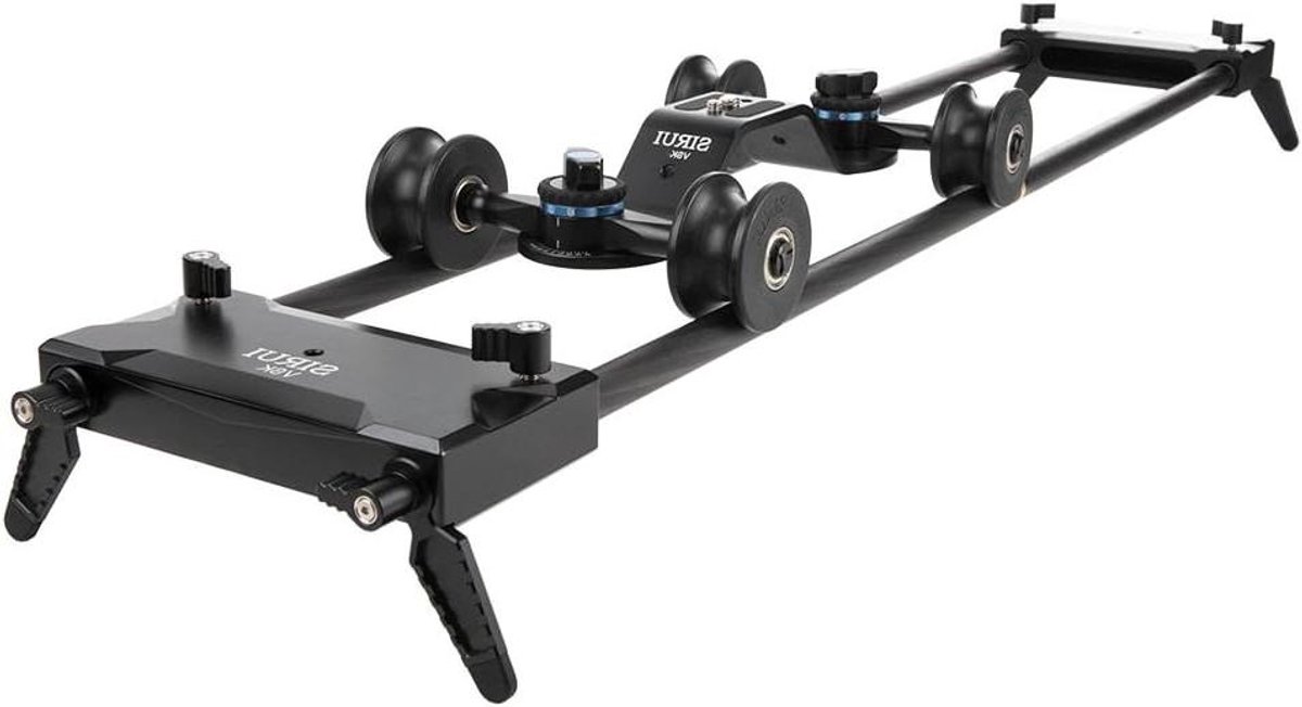 Video Kit - Slider Dolly - Soepele Camera Ritten - Toolless Carbon Buizen - 86 cm Lengte - Zwart