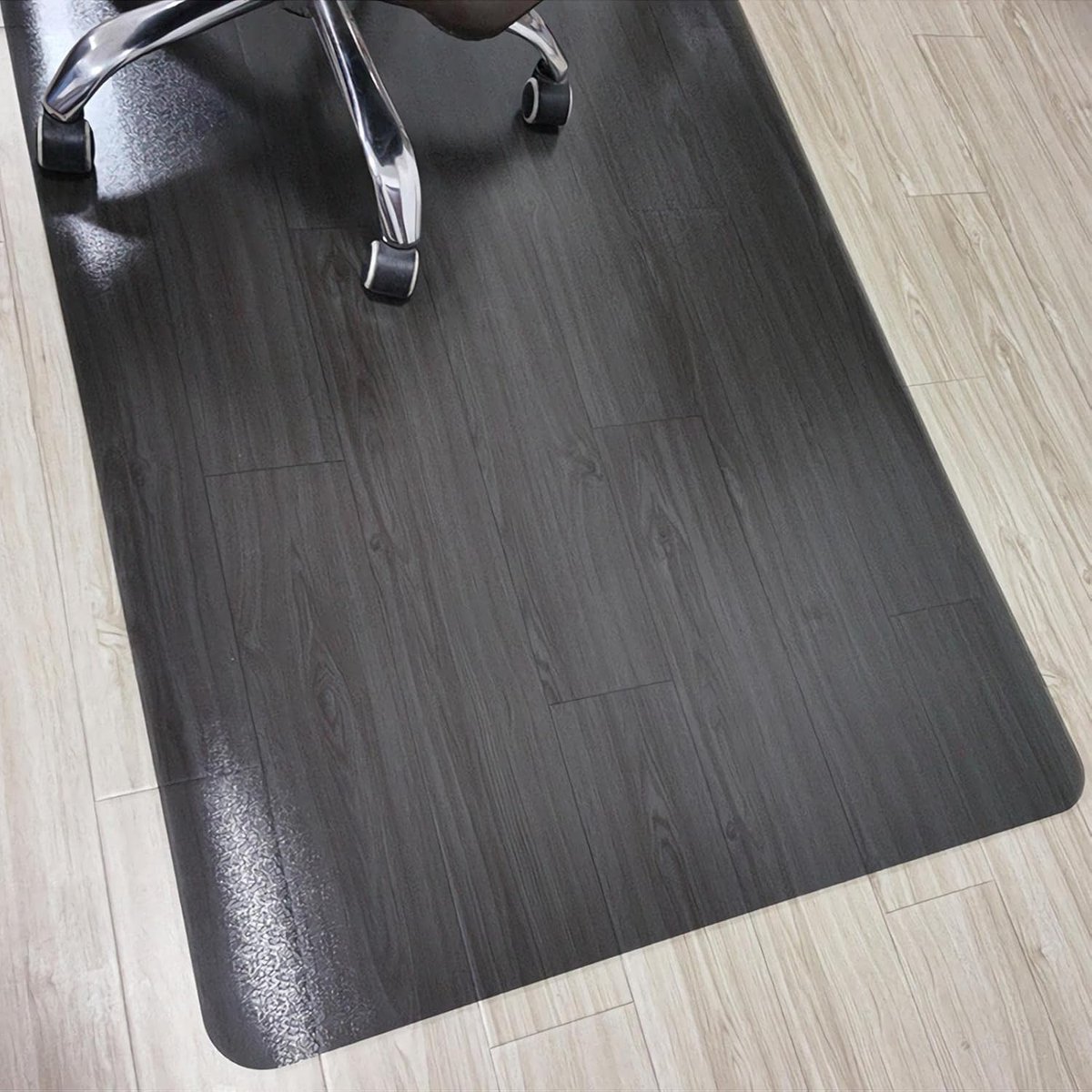 Tafelbeschermer PVC - Tafelmat Transparant - Bureau Beschermen - Waterdicht en Oliebestendig - 100x120 cm - Zwart