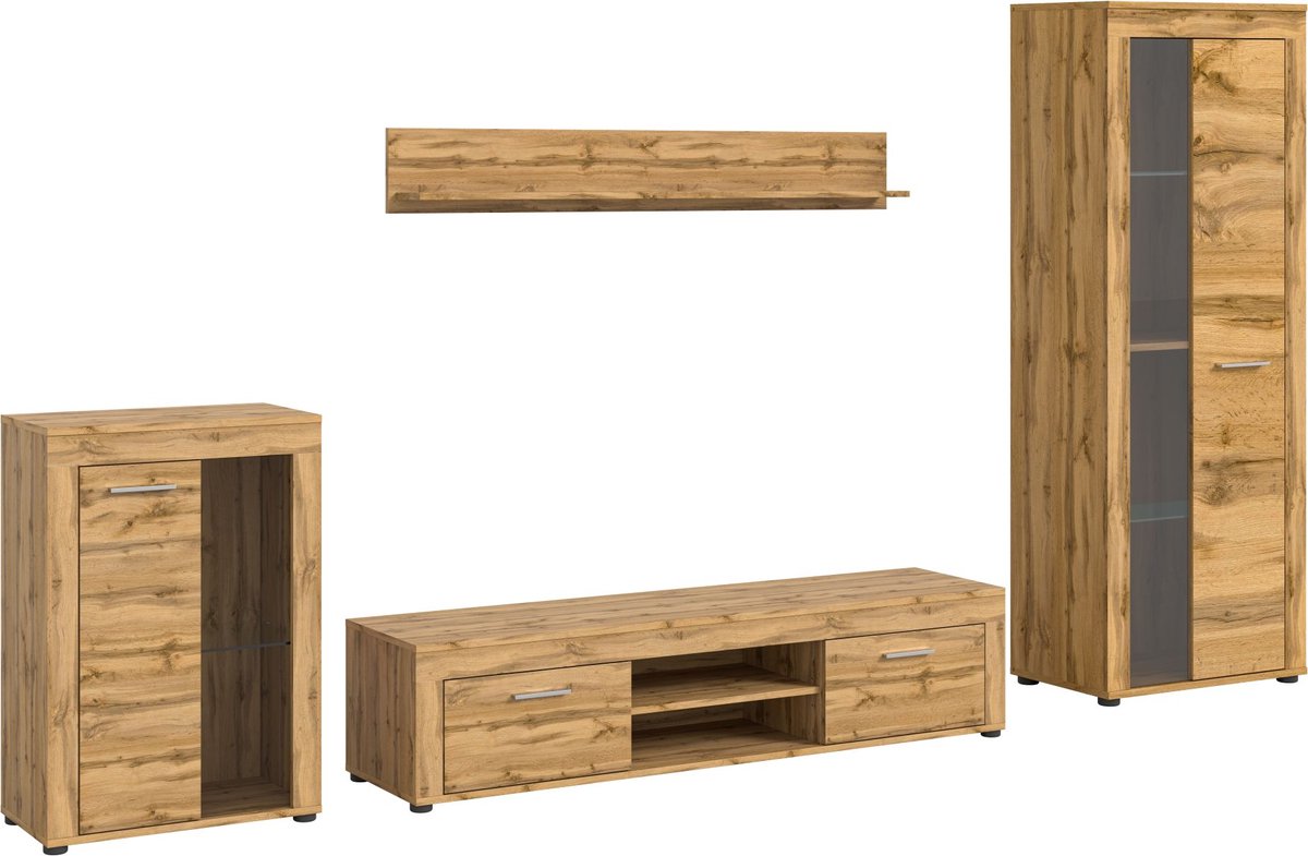 Jam wandkast J12 systeem eiken decor.