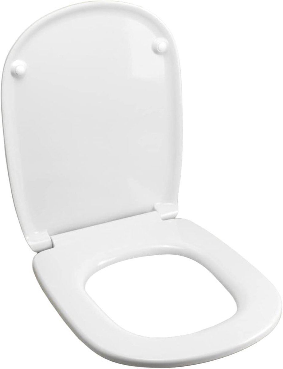 Toiletbril - WC-bril - Toilet Verbeteren - Thermoharder Materiaal - D-vorm - Wit