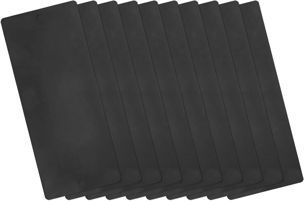 Blanco RVS Tags - Gravure Kaart Naamplaatje - DIY Label Maken - Met 2 Gaten - 80 x 40 mm