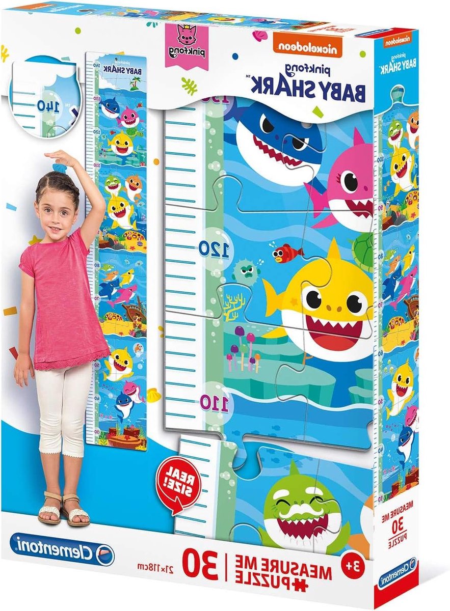 Kinder Puzzel Meetlat - Groei Meter - Groeien Meten - Dubbele Functie - 118 x 21 cm - Meerkleurig